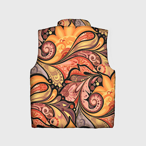 Детский жилет Multicolored branching floral patterns / 3D-Черный – фото 2