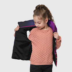 Детский жилет NFS unbound пиксель полосы, цвет: 3D-черный — фото 2