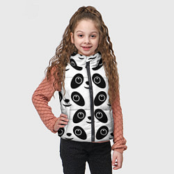 Детский жилет Panda bing dun dun, цвет: 3D-черный — фото 2