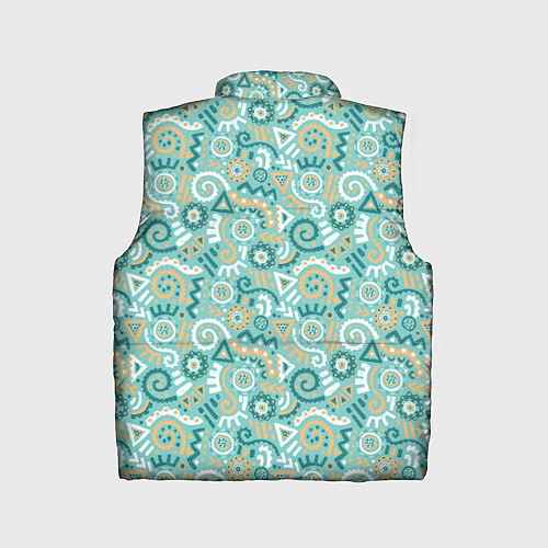 Детский жилет Узор этнический гранж / 3D-Черный – фото 2