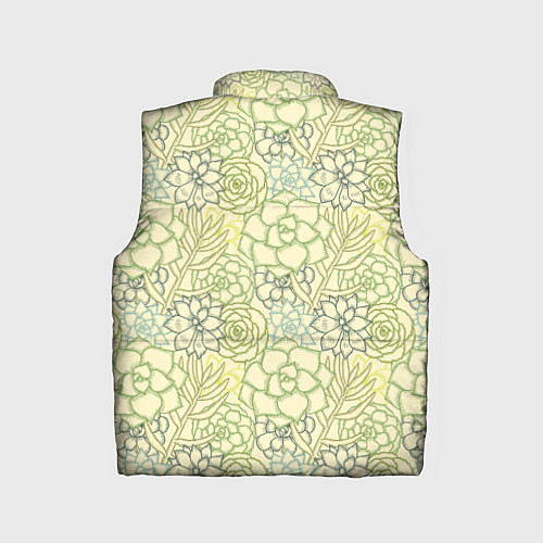 Детский жилет Цветы штрихованные / 3D-Красный – фото 2