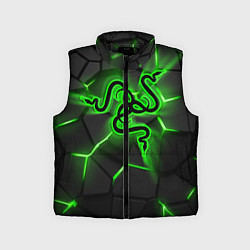 Детский жилет Razer neon logo