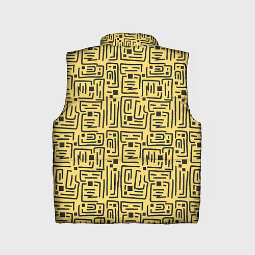 Детский жилет Квадраты и прямоугольники / 3D-Красный – фото 2