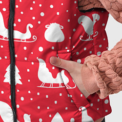 Детский жилет Сани, ёлочки, подарки, цвет: 3D-красный — фото 2