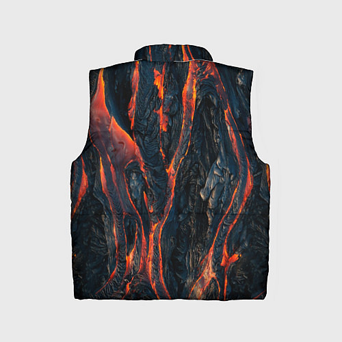 Детский жилет Огненная магма / 3D-Красный – фото 2