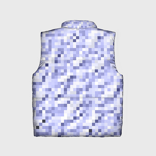Детский жилет Пиксельная абстракция из квадратов / 3D-Черный – фото 2