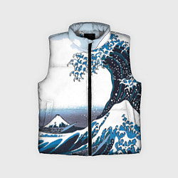 Детский жилет Цунами в Японии, цвет: 3D-светло-серый