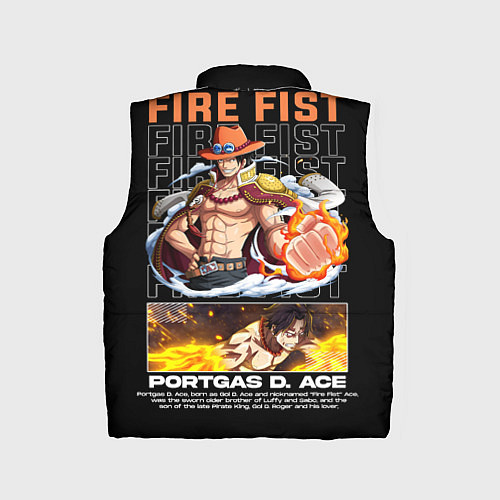 Детский жилет Fire fist Portgas D Ace / 3D-Красный – фото 2