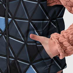 Детский жилет Серые треугольники, цвет: 3D-красный — фото 2