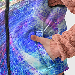 Детский жилет Абстрактные разноцветные молнии, цвет: 3D-черный — фото 2