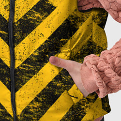 Детский жилет WARNING - желто-черные полосы, цвет: 3D-черный — фото 2
