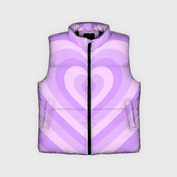 Детский жилет Hearts purple