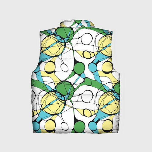 Детский жилет Цветной нейрографический узор / 3D-Черный – фото 2