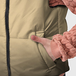 Детский жилет Бежевый градиент, цвет: 3D-черный — фото 2