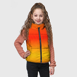 Детский жилет Переливы оранжевого, цвет: 3D-светло-серый — фото 2
