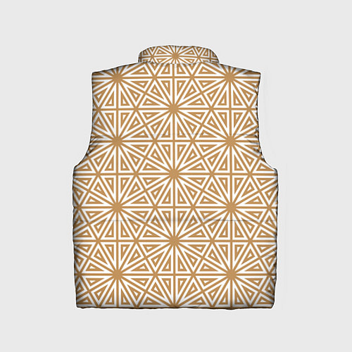 Детский жилет Абстрактный лучевой золотистый паттерн / 3D-Красный – фото 2