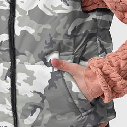 Детский жилет Снежный камуфляж, цвет: 3D-светло-серый — фото 2