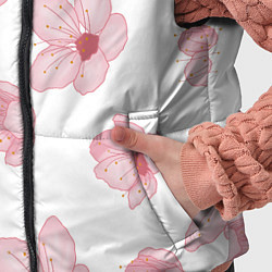 Детский жилет Цветение сакуры, цвет: 3D-светло-серый — фото 2
