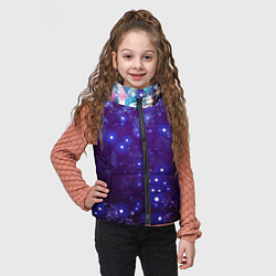 Детский жилет Звездочки - космическое небо, цвет: 3D-черный — фото 2