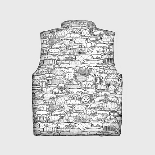 Детский жилет Раскраска диваны / 3D-Черный – фото 2