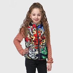 Детский жилет Irazumi devil, цвет: 3D-светло-серый — фото 2