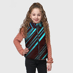 Детский жилет Stripes line neon color, цвет: 3D-красный — фото 2