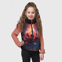Детский жилет Огненный лотус, цвет: 3D-черный — фото 2