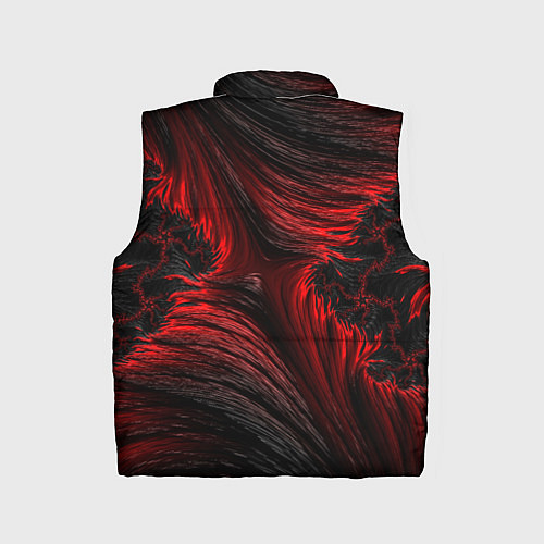 Детский жилет Red vortex pattern / 3D-Черный – фото 2