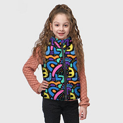 Детский жилет Multicolored texture pattern, цвет: 3D-светло-серый — фото 2