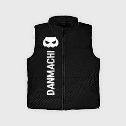 Детский жилет DanMachi glitch на темном фоне: по-вертикали, цвет: 3D-черный