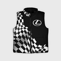 Детский жилет Lexus racing flag, цвет: 3D-черный