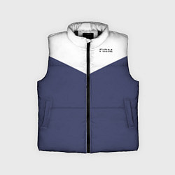 Детский жилет FIRM бело-синий, цвет: 3D-черный