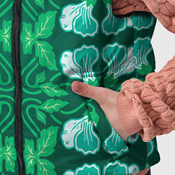 Детский жилет Зелёный цветочный паттерн, цвет: 3D-красный — фото 2