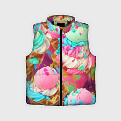 Детский жилет Сладкая жизнь, цвет: 3D-черный