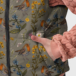 Детский жилет Малиновки и зверобой, цвет: 3D-черный — фото 2