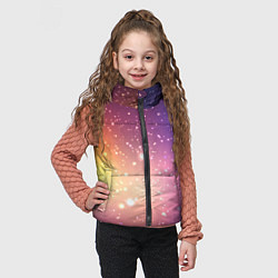 Детский жилет Желто фиолетовое свечение и звезды, цвет: 3D-светло-серый — фото 2