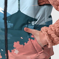 Детский жилет Вид на Фудзияму - Япония, цвет: 3D-красный — фото 2