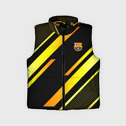 Детский жилет ФК Барселона эмблема, цвет: 3D-светло-серый