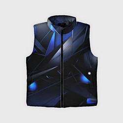 Детский жилет Blue black background
