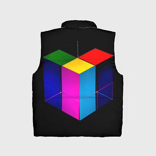 Детский жилет Многосторонний цветной куб / 3D-Красный – фото 2
