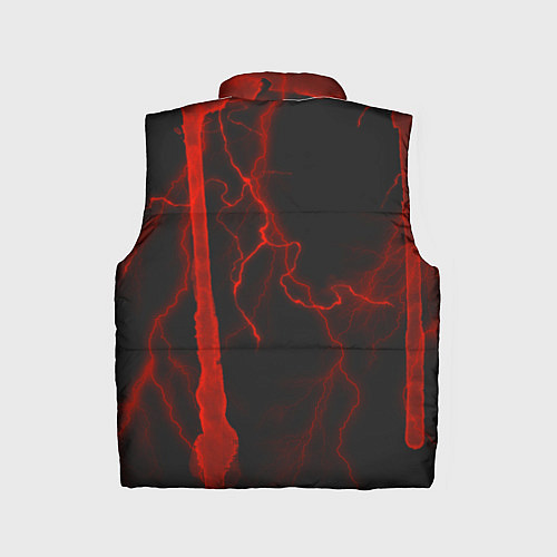 Детский жилет Гранж, разводы и паук / 3D-Черный – фото 2