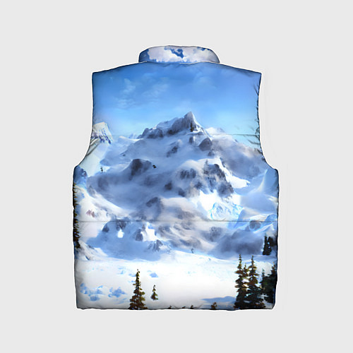 Детский жилет Мамонт ледникового периода / 3D-Черный – фото 2