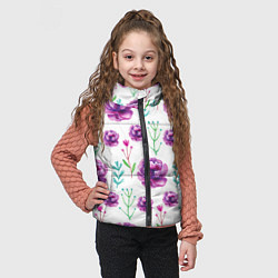 Детский жилет Пиончики, цвет: 3D-красный — фото 2