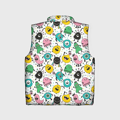 Детский жилет Весёлые монстры / 3D-Черный – фото 2