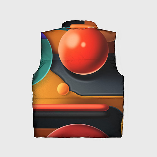 Детский жилет Геометрия фигур / 3D-Светло-серый – фото 2