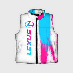 Детский жилет Lexus neon gradient style: по-вертикали, цвет: 3D-черный