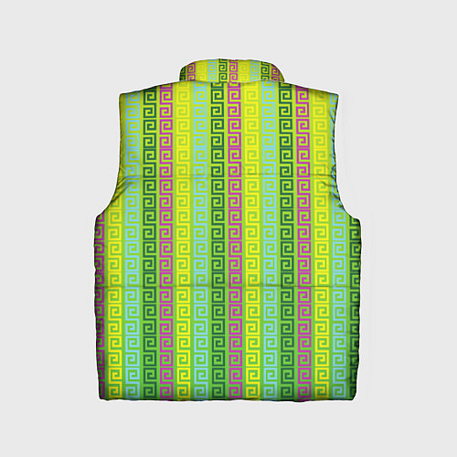 Детский жилет Abstraction green / 3D-Светло-серый – фото 2