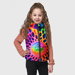 Детский жилет Паутина абстракция, цвет: 3D-красный — фото 2