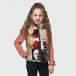 Детский жилет Saitama - many faces, цвет: 3D-черный — фото 2