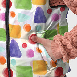 Детский жилет Разноцветные фигурки, цвет: 3D-светло-серый — фото 2